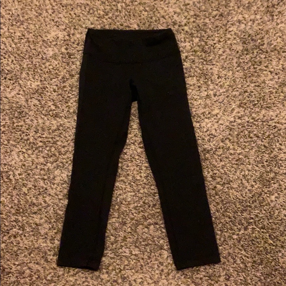 Lululemon cropped wunder under leggings sz 2